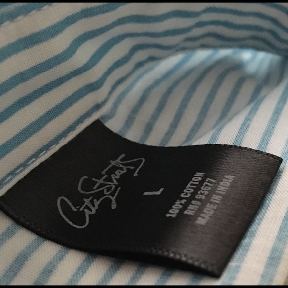 Pinstripe dress with 3/4 length sleeves - Picture 4 of 4